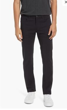 Theory Raffi Neoteric Twill Chino Pants Mens 32x32 Black Slim Stretch Casual